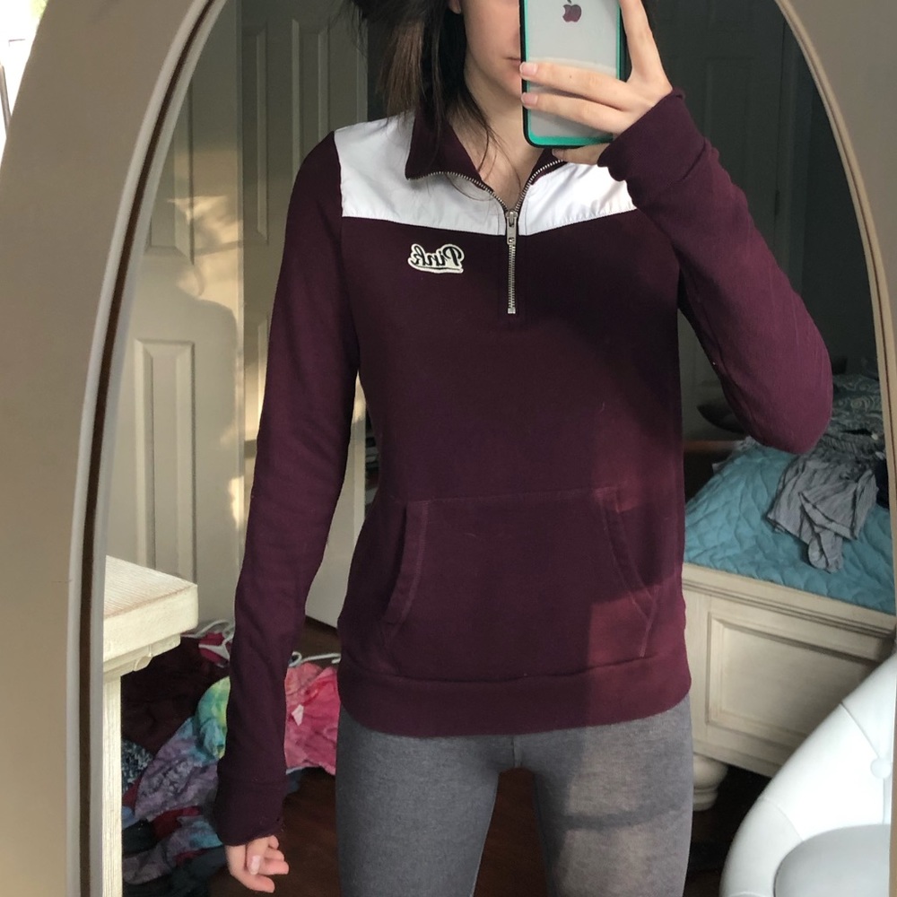 Quarter zip from pink